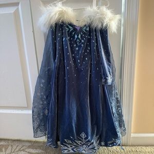 DISNEY'S Store Elsa Girl's Snow Queen Deluxe Costume Dress-4